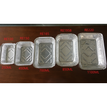 food packaging rectangle aluminium foil container